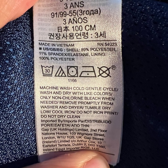 Gap boys athletic/gym shorts blue size 3 - Picture 7 of 7